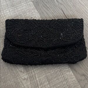Valerie Steven’s Elegant Black Beaded Clutch